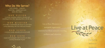 Live at Peace Ministries Brochure